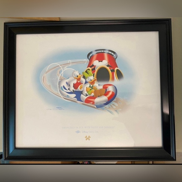 Disney Cruise Framed Lithograph